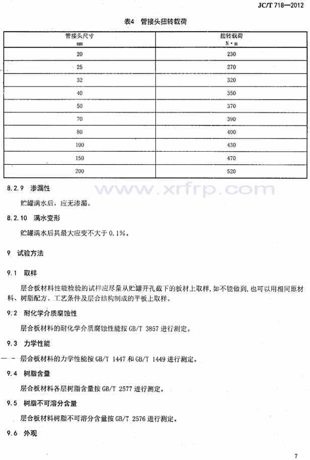 ͸gPʽ䓃ИI˜JC/T718-20127